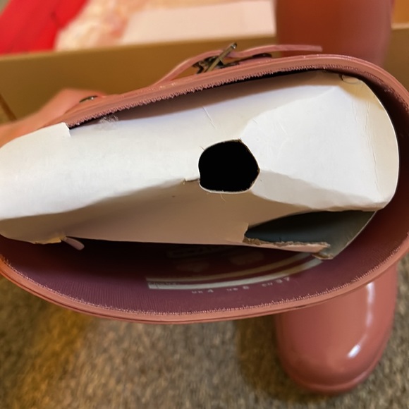 Hunter original tall boots in pink - Picture 4 of 6